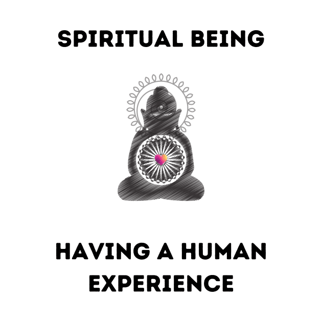 Spiritual being having a human experience by Youniverse in Resonance