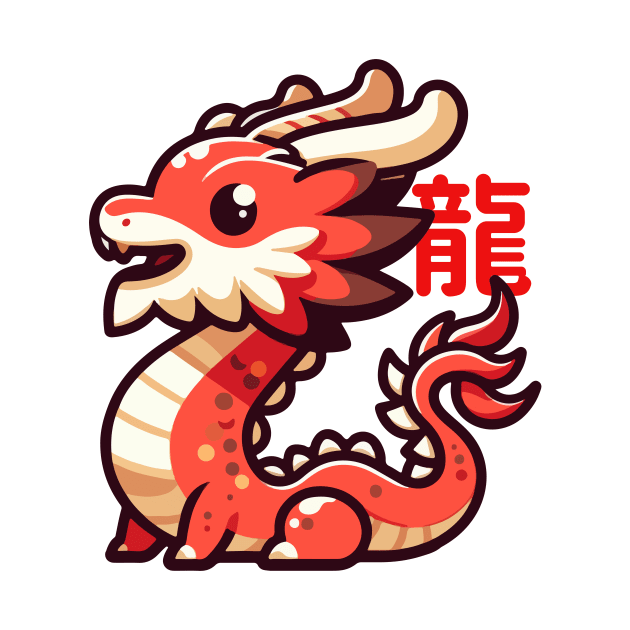 Chibi Red Dragon by Chibi Pops