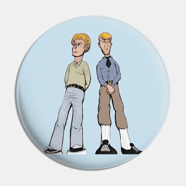 JCP Two Bois - Colored Pin by JC and the Pennis Band