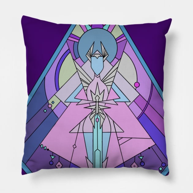 Stained Glass She-Ra Pillow by Oz & Bell