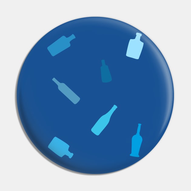 Blue Bottles Pin by XOOXOO
