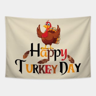 Happy Turkey Day | Happy Thanksgiving Tapestry