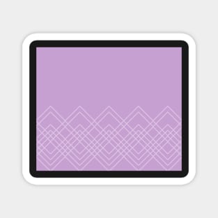 Geometric abstract - purple. Magnet