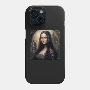 Mona Lisa Anime Futuristic Style Phone Case