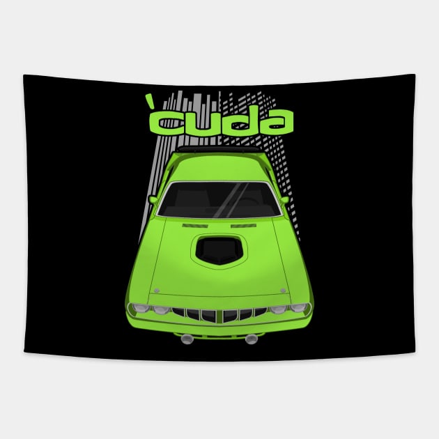 Plymouth Barracuda 1971 - Green Tapestry by V8social