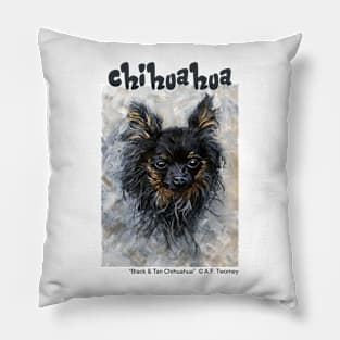 Black & Tan Chihuahua Pillow