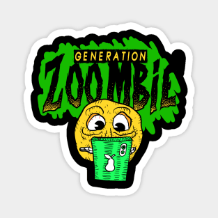 zombie zoomers. gen Z VS boomers. Magnet