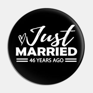 46th Wedding Anniversary - 46 years anniversary Pin