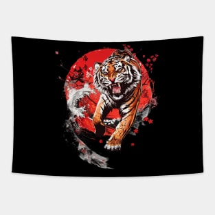 Tiger Sharp Stripes Tapestry