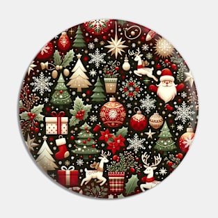 Winter Whimsy: A Festive Fabric of Joy Pin