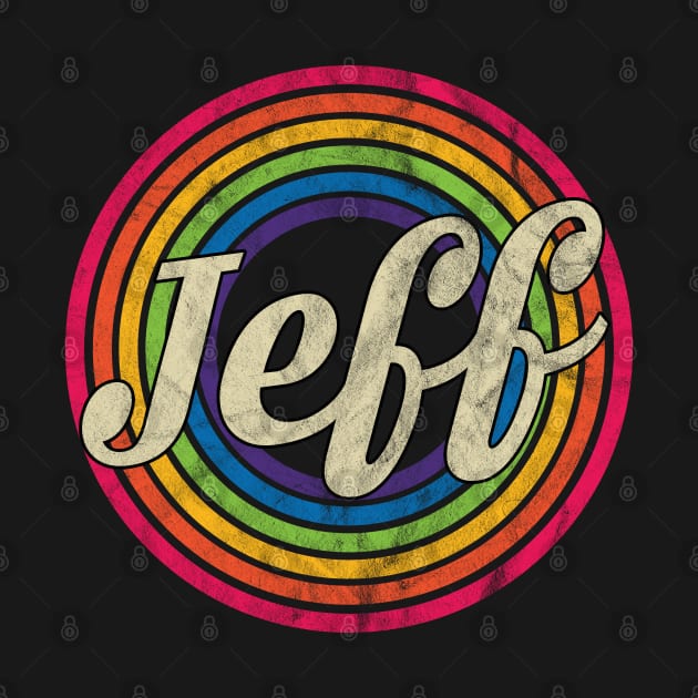 Jeff - Retro Rainbow Faded-Style by MaydenArt