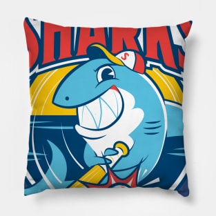 Sharks Baseball Pillow