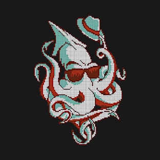 Pixel octopus - low-bit graphics - gift idea T-Shirt