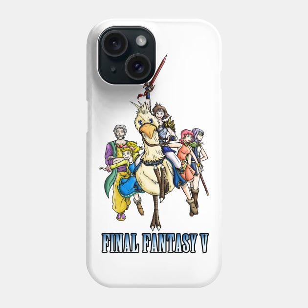 Final Fantasy V Heroes Phone Case by WarioPunk