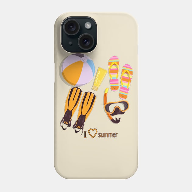 I love summer - Classic summer Phone Case by kolerik