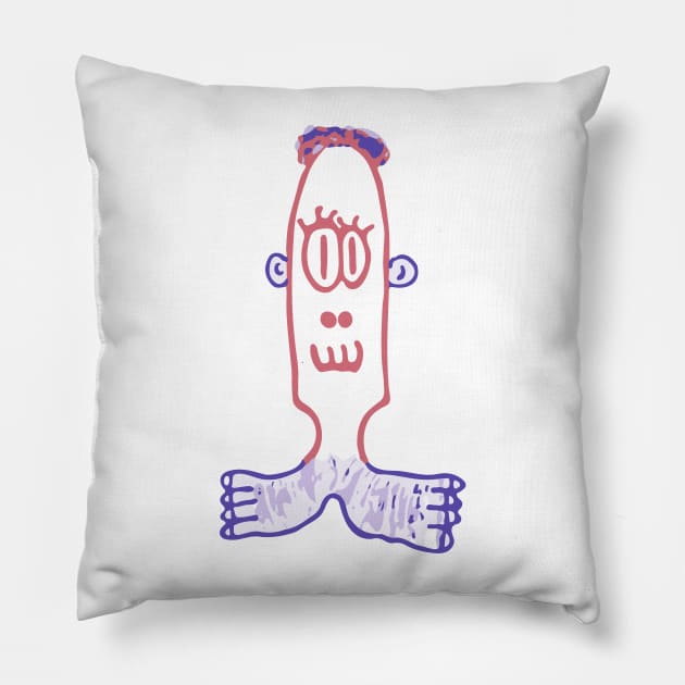 Jeremiah Sausageson, The Sausage Prophet Pillow by G-Worthy