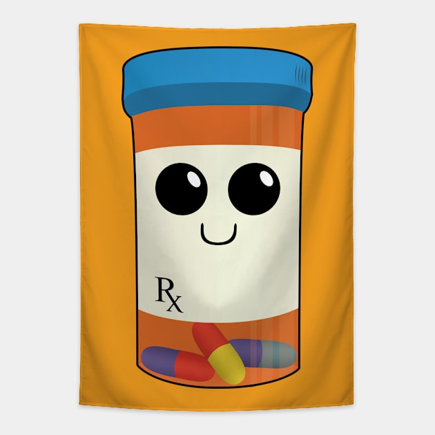 Rex the Pill Bottle - Drug Buddies Tapestry by Strangers With T-Shirts