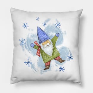 Snow Angel Gnome Pillow