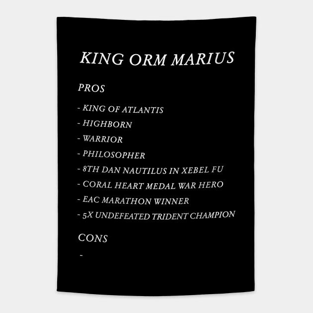 King Orm's stats Tapestry by The_Interceptor