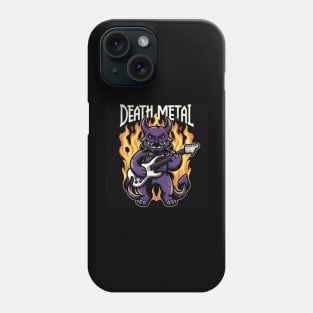 Death Metal Satanic Baphomet Cat Phone Case