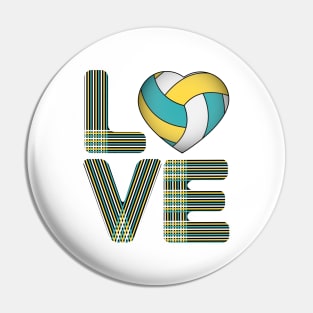 Volleyball Love Pin