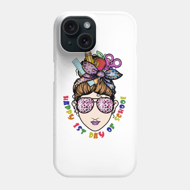 Happy first day of school Phone Case by Zedeldesign