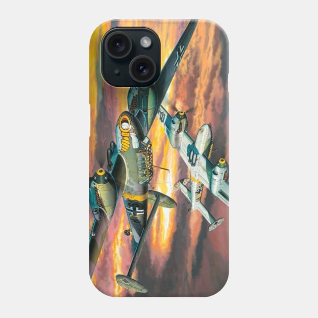 Messerschmitt Bf110 Phone Case by Aircraft.Lover