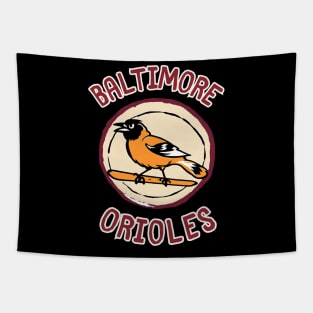 Baltimore Orioles Baseball Player Team Spirit Game Day Tapestry