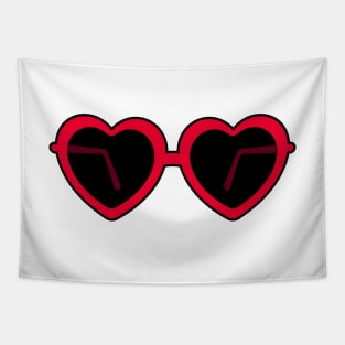 Heart Shaped Sunglasses Tapestry