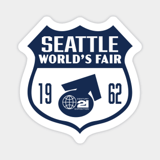 1962 Seattle World's Fair Retro Shield (Blue) Magnet