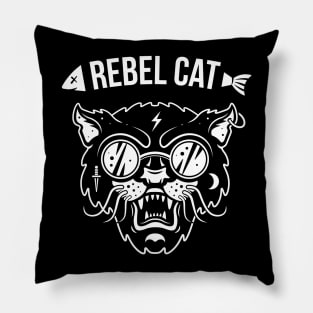 Rebel Cat Pillow