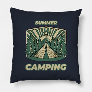 Summer Camping Pillow