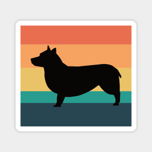 Swedish Vallhund Dog Vintage Sunset 2 Magnet