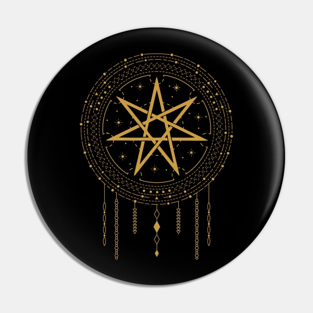 Faery Star | Setogram | Pagan Symbol Pin by CelestialStudio