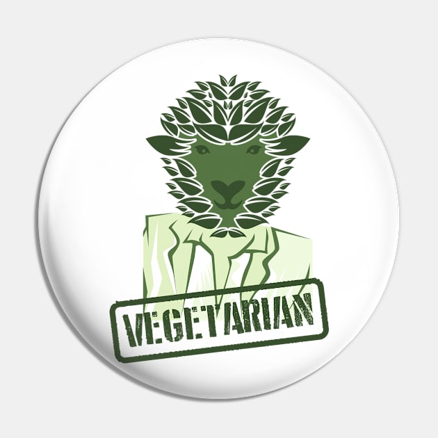 The Vegetarian Pin by Dheograft