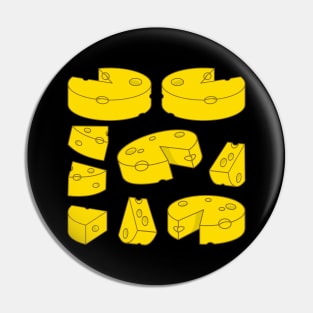 Yellow Cheese Pin