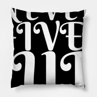 Never Give Up Inspiring Motivation Quotes 4 Man's & Woman's Pillow