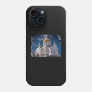 Cathedral of Christ the Saviour, Moscow, Russia Phone Case