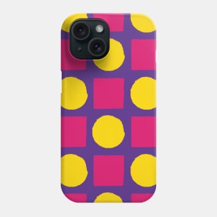 Square and Circle Seamless Pattern 016#002 Phone Case