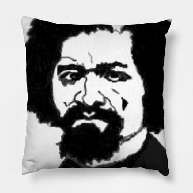 Frederick Douglass Pillow by Teerific T's