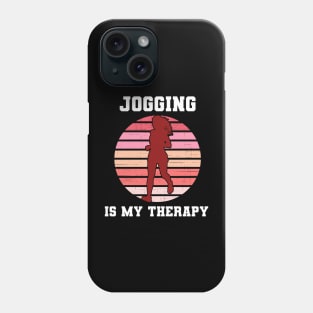 Jogging Is My Therapy Phone Case