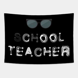 Cool School Teacher Funny Teacher Shades Tapestry