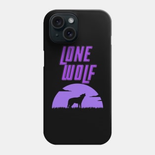Lone Wolf Purple Phone Case