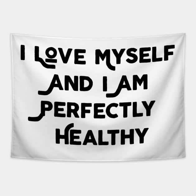 I Love Myself Tapestry by Jitesh Kundra