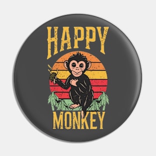 Happy Monkey Pin