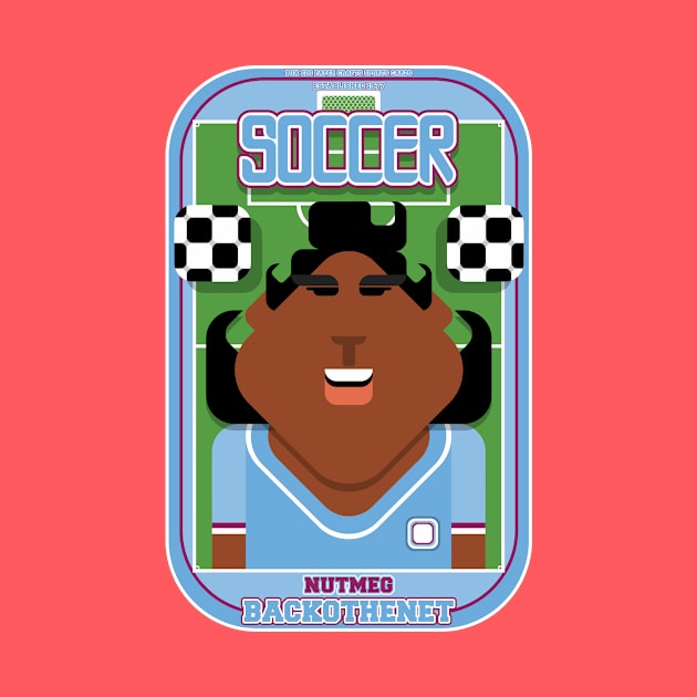 Soccer/Football Sky Blue - Nutmeg Backothenet - Aretha version by Boxedspapercrafts