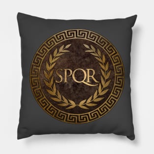 SPQR Symbol of Ancient Rome Pillow