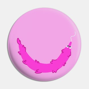 Worm Smile (Pink) Pin