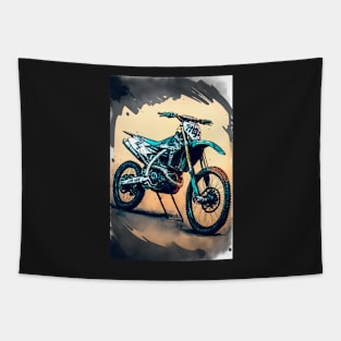 Drawing of a Dirt bike Tapestry