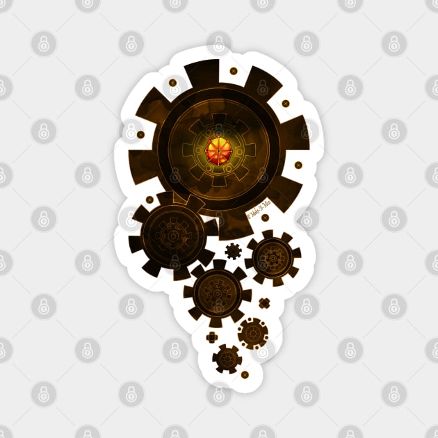 Steampunk Gears Magnet by Make-It-Mico